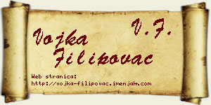 Vojka Filipovac vizit kartica